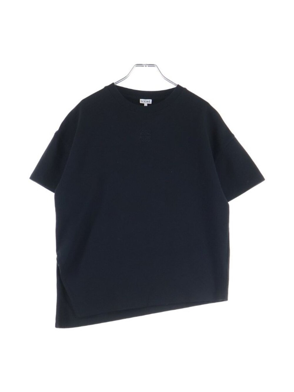 Loewe Anagram Embroidery Crew Neck Short Sleeve T-Shirt Black